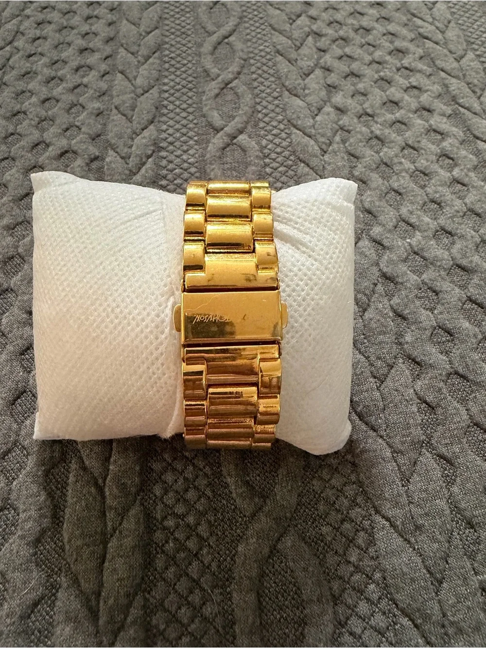 Betsey Johnson Gold-tone Watch with Blue Dial and Crystal Accents